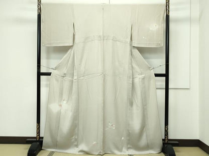 平和屋着物▽訪問着 単衣 吹寄せ文 暈し染め 金彩 正絹 逸品 CABF4435rv