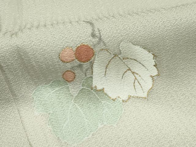 平和屋着物▽訪問着 単衣 吹寄せ文 暈し染め 金彩 正絹 逸品 CABF4435rv