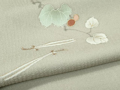 平和屋着物▽訪問着 単衣 吹寄せ文 暈し染め 金彩 正絹 逸品 CABF4435rv
