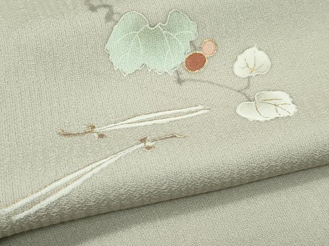 平和屋着物▽訪問着 単衣 吹寄せ文 暈し染め 金彩 正絹 逸品 CABF4435rv
