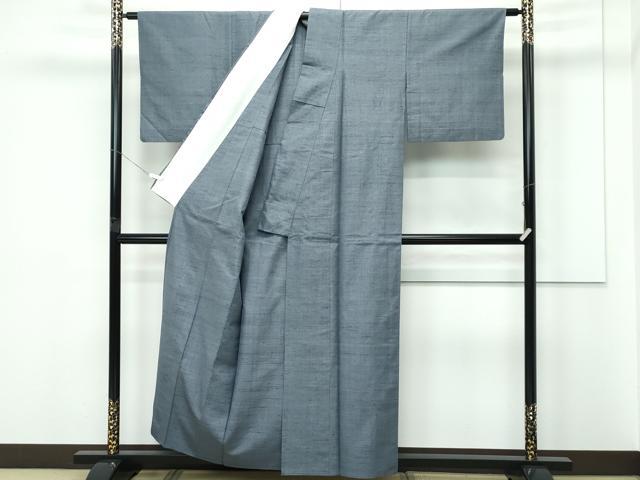 平和屋着物▽結城紬 単衣 100亀甲 総詰め 正絹 逸品 CABF4440rv