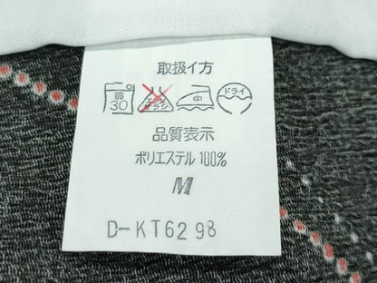 平和屋着物▽小紋　単衣　斜線文　黒地　洗える着物　未使用　CABF4457rv