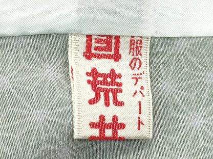 平和屋着物▽小紋　単衣　麻の葉花毬文　洗える着物　CABF4479rv