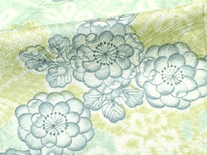 平和屋着物▽洗える最高級着物　＜英＞はなぶさ謹製　小紋　単衣　辻が花　CABF4480rv