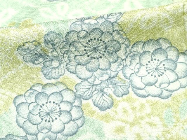 平和屋着物▽洗える最高級着物　＜英＞はなぶさ謹製　小紋　単衣　辻が花　CABF4480rv