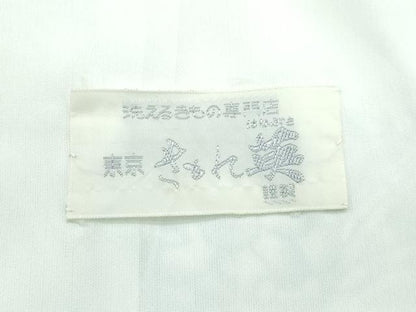 平和屋着物▽洗える最高級着物　＜英＞はなぶさ謹製　小紋　単衣　辻が花　CABF4480rv