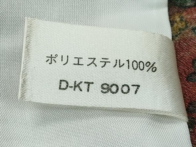 平和屋着物▽小紋　単衣　更紗唐草文　洗える着物　CABF4491rv