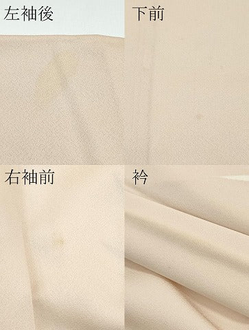 平和屋着物▽訪問着　単衣　飛鶴草木文　暈し染め　正絹　逸品　CABF4536rv