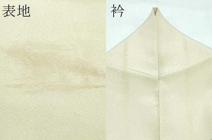 平和屋着物▽訪問着　単衣　雪輪草花文　金彩　正絹　逸品　CABF4538rv