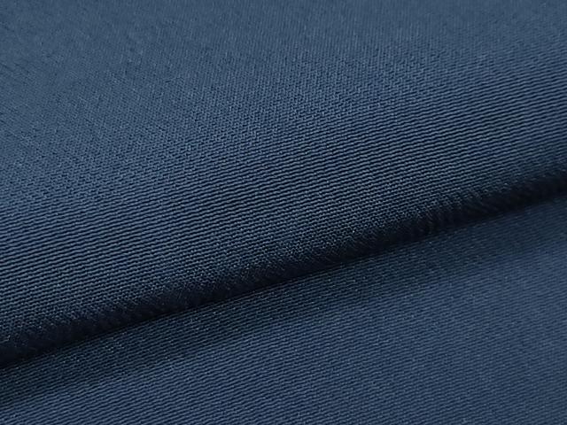 平和屋着物▽上質な色無地　単衣　青褐色　正絹　逸品　CABF4545rv
