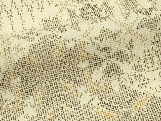 平和屋着物▽本塩沢　単衣　吉祥花文　正絹　逸品　CABF4550rv
