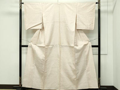 平和屋着物▽結城紬　単衣　100亀甲　総詰め　正絹　逸品　CABF4552rv