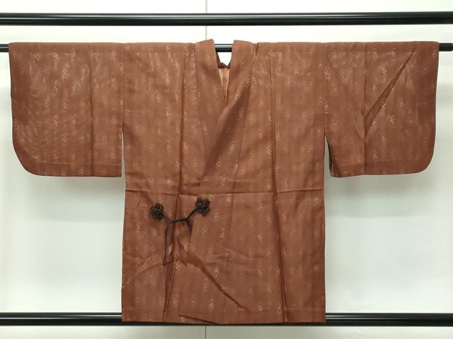 平和屋着物▽道中着　スリーシーズン　春夏秋　塵除け　立涌花紋紗　洗える着物　CABF4555rv