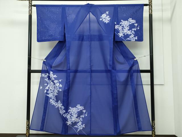 平和屋着物＊夏物 訪問着 絽 草花文 洗える着物 未使用 CABF4556rv