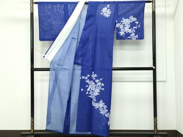 平和屋着物＊夏物 訪問着 絽 草花文 洗える着物 未使用 CABF4556rv