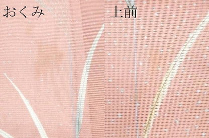 平和屋着物＊夏物 小紋 絽 舞蝶草木文 洗える着物 CABF4571rv