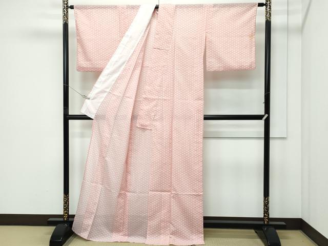 平和屋着物＊夏物 小紋 絽 花尽くし 洗える着物 CABF4572rv