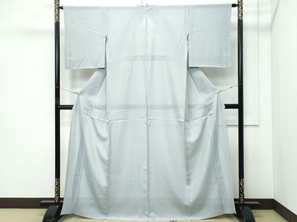 平和屋着物＊夏物 色無地 絽 鼠色 正絹 逸品 未使用 CABF4580rv