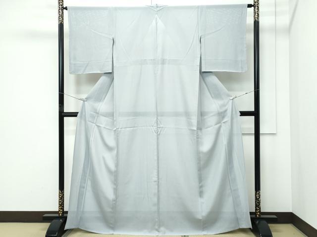 平和屋着物＊夏物 色無地 絽 鼠色 正絹 逸品 未使用 CABF4580rv