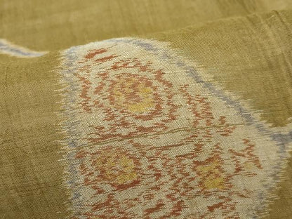 平和屋着物＊夏物 小千谷ちぢみ 幾何学文様 麻 逸品 未使用 CABF4583rv