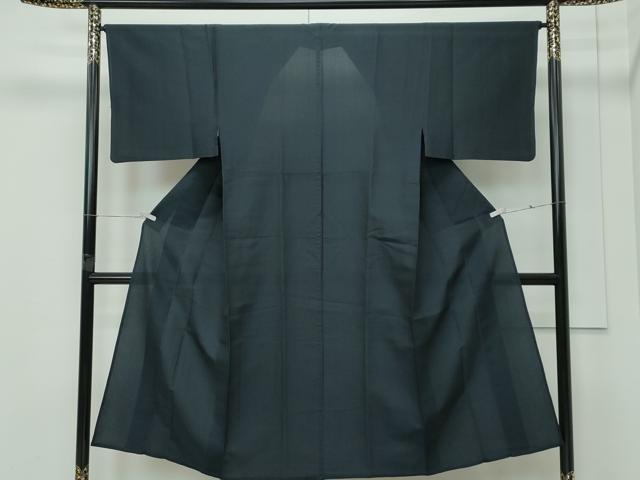 平和屋着物＊夏物 男性 お召 紗 十字絣 正絹 逸品 CABF4585rv