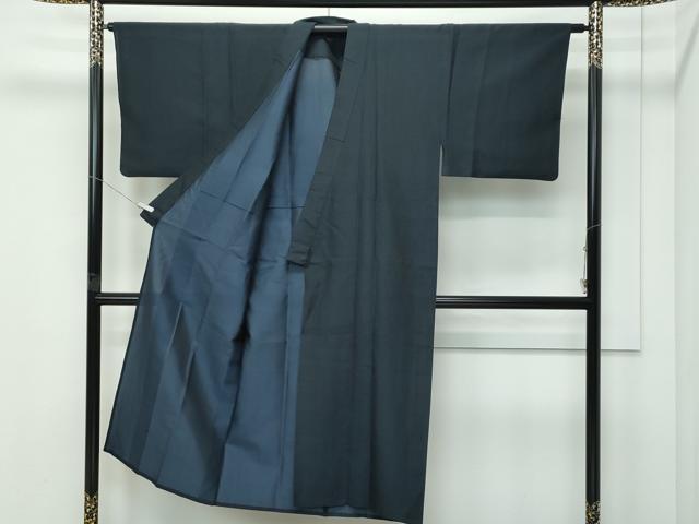 平和屋着物＊夏物　男性　お召　紗　十字絣　正絹　逸品　CABF4585rv 平和屋着物＊夏物 男性 お召 紗 十字絣 正絹 逸品 CABF4585rv