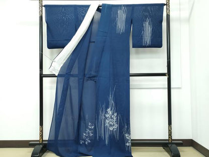 平和屋着物＊夏物 訪問着 絽 ろうけつ染め 南天文 正絹 逸品 CABF4591rv