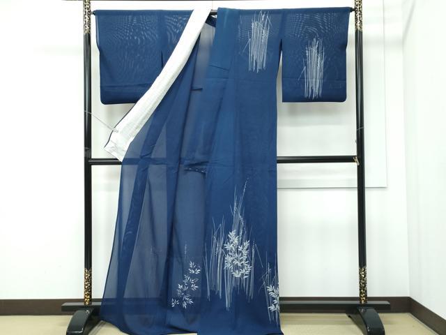 平和屋着物＊夏物 訪問着 絽 ろうけつ染め 南天文 正絹 逸品 CABF4591rv
