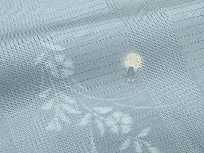平和屋着物＊夏物 小紋 変わり絽 蛍暈し 蛍草花文 正絹 逸品 CABF4596rv