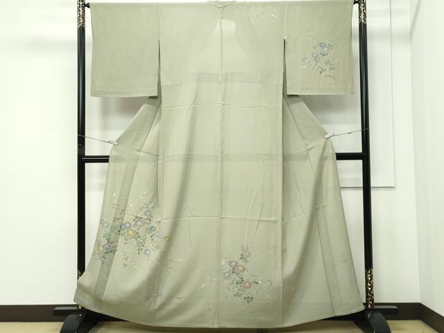 平和屋着物＊夏物 訪問着 絽 秋草文 正絹 逸品 CABF4599rv