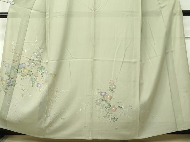 平和屋着物＊夏物 訪問着 絽 秋草文 正絹 逸品 CABF4599rv