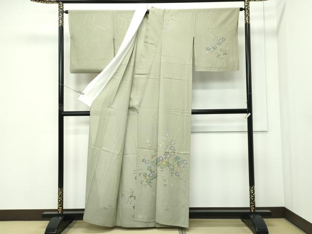 平和屋着物＊夏物 訪問着 絽 秋草文 正絹 逸品 CABF4599rv