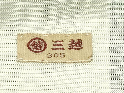 平和屋着物＊夏物　小宮康孝　訪問着　江戸小紋　絽　万筋　黒×絹鼠色　籬蛍文　金糸　両面染　三越扱い　正絹　逸品　CABF4602rv