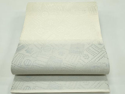 平和屋着物＊夏物　六通柄袋帯　唐織　鎧脅し吉祥文　正絹　逸品　未使用　CABF4606rv