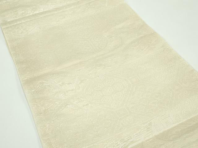 平和屋着物＊夏物 六通柄 本袋帯 亀甲吉祥文 銀糸 正絹 逸品 CABF4610rv
