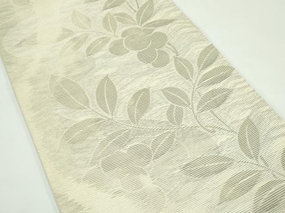 平和屋着物＊夏物　六通柄袋帯　南天文　銀糸　正絹　逸品　CABF4631rv