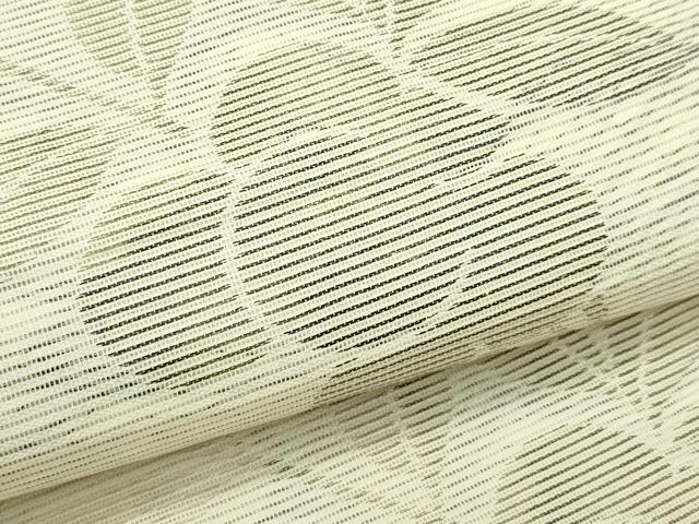 平和屋着物＊夏物　六通柄袋帯　南天文　銀糸　正絹　逸品　CABF4631rv