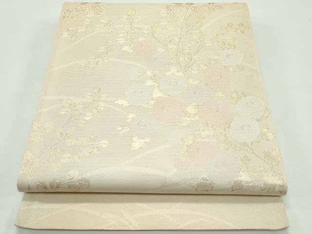 平和屋着物＊夏物 六通柄袋帯 菊 萩 金糸 正絹 逸品 未使用 CABF4634rv