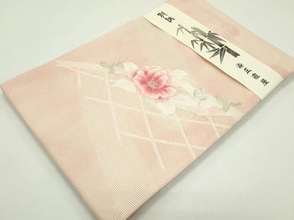 平和屋着物＊夏物 九寸名古屋帯 籬牡丹文 金銀糸 正直屋 正絹 逸品 未使用 CABF4638rv