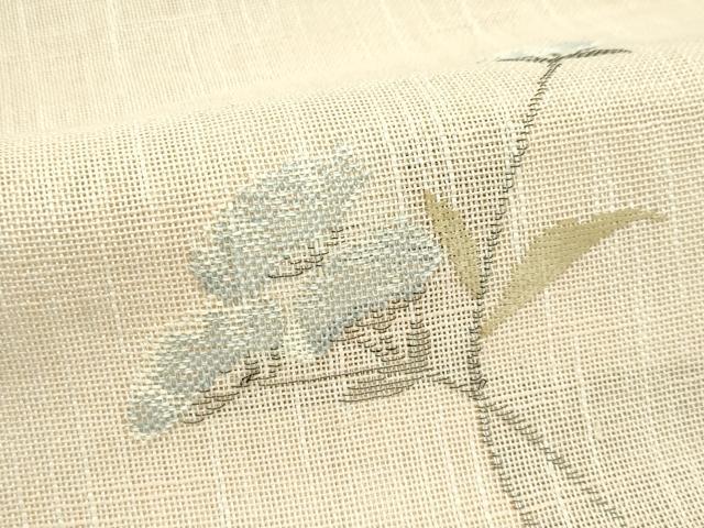 平和屋着物＊夏物 八寸名古屋帯 女郎花 正絹 逸品 CABF4639rv