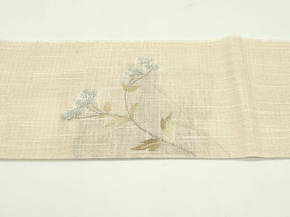 平和屋着物＊夏物 八寸名古屋帯 女郎花 正絹 逸品 CABF4639rv