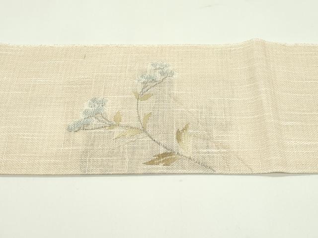 平和屋着物＊夏物 八寸名古屋帯 女郎花 正絹 逸品 CABF4639rv