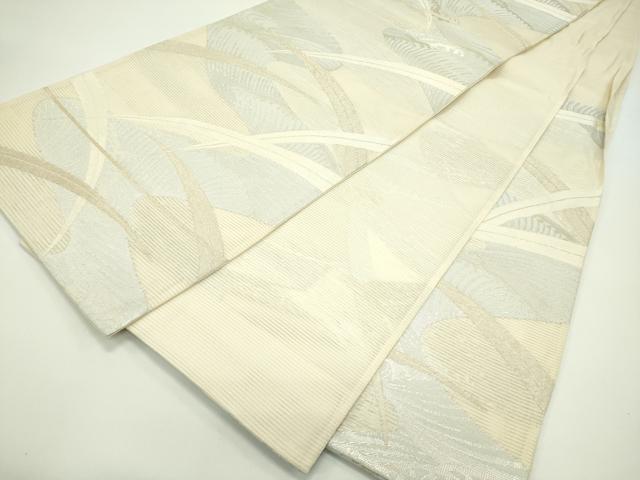平和屋着物＊夏物 六通柄袋帯 立波芝草文 金銀糸 正絹 逸品 CABF4642rv