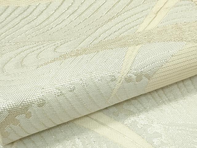 平和屋着物＊夏物 六通柄袋帯 立波芝草文 金銀糸 正絹 逸品 CABF4642rv