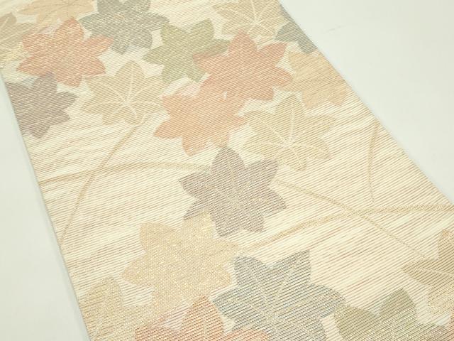 平和屋着物＊夏物 六通柄袋帯 桐 金糸 正絹 逸品 CABF4645rv
