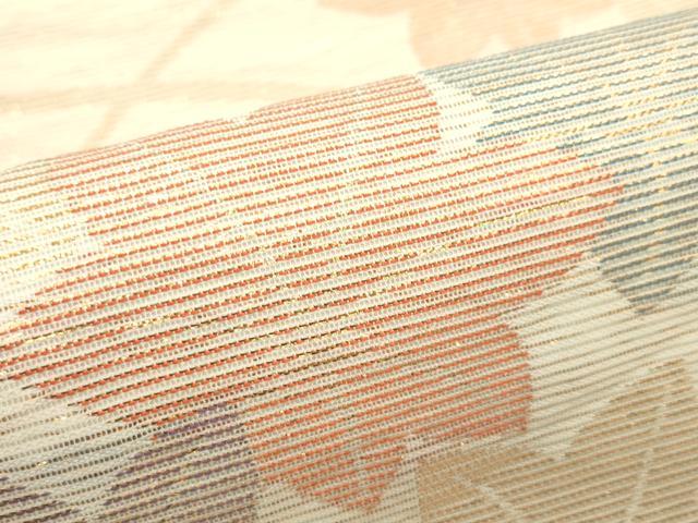 平和屋着物＊夏物 六通柄袋帯 桐 金糸 正絹 逸品 CABF4645rv