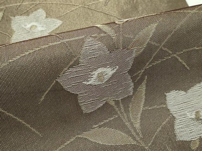 平和屋着物＊夏物 九寸名古屋帯 桔梗 金銀糸 正絹 逸品 CABF4654rv