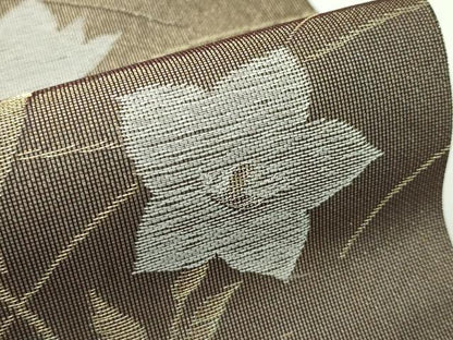 平和屋着物＊夏物 九寸名古屋帯 桔梗 金銀糸 正絹 逸品 CABF4654rv