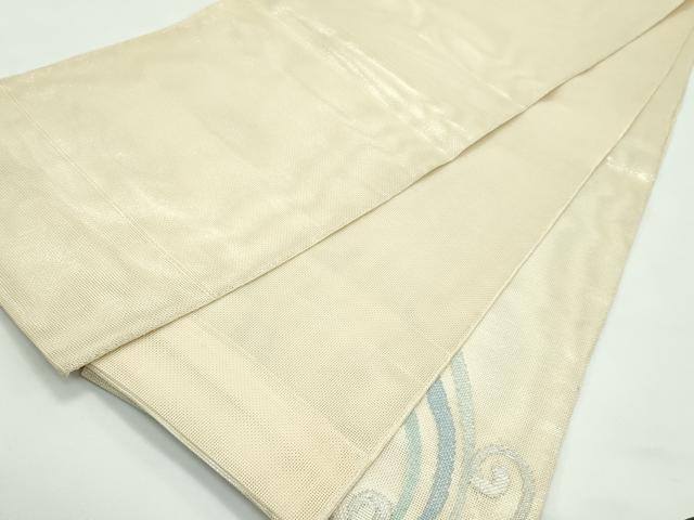 平和屋着物＊夏物　太鼓柄袋帯　立波文　銀糸　正絹　逸品　CABF4671rv