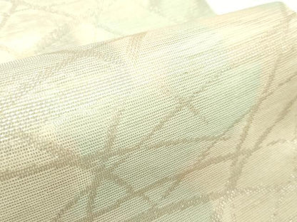 平和屋着物＊夏物　六通柄袋帯　芝草楓文　金糸　正絹　逸品　CABF4673rv